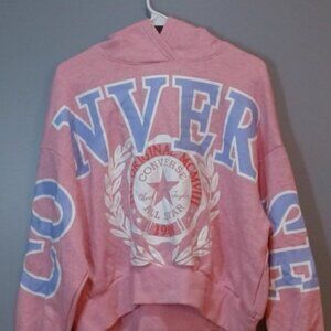 Converse Girls’ Pink‎ French Terry Hoodie Sweatshirt Size XL Pullover